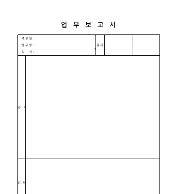 업무보고서